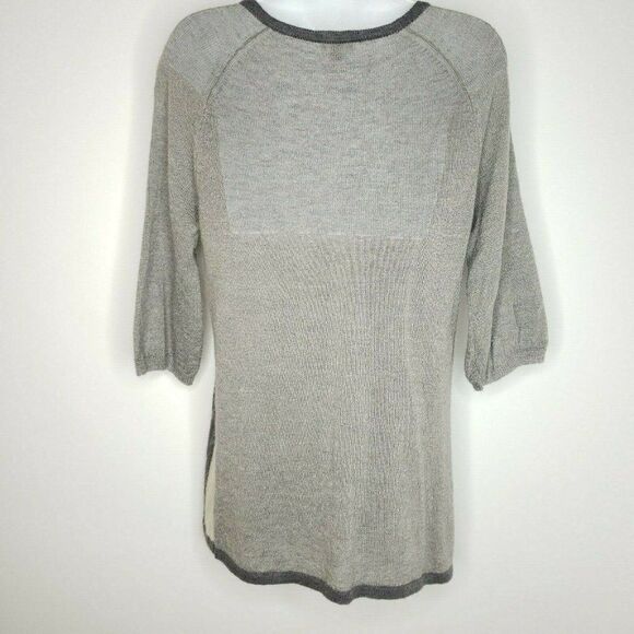 J Jill Gray Wool Mohair Cardigan Tunic Sweater M - Picture 6 of 8